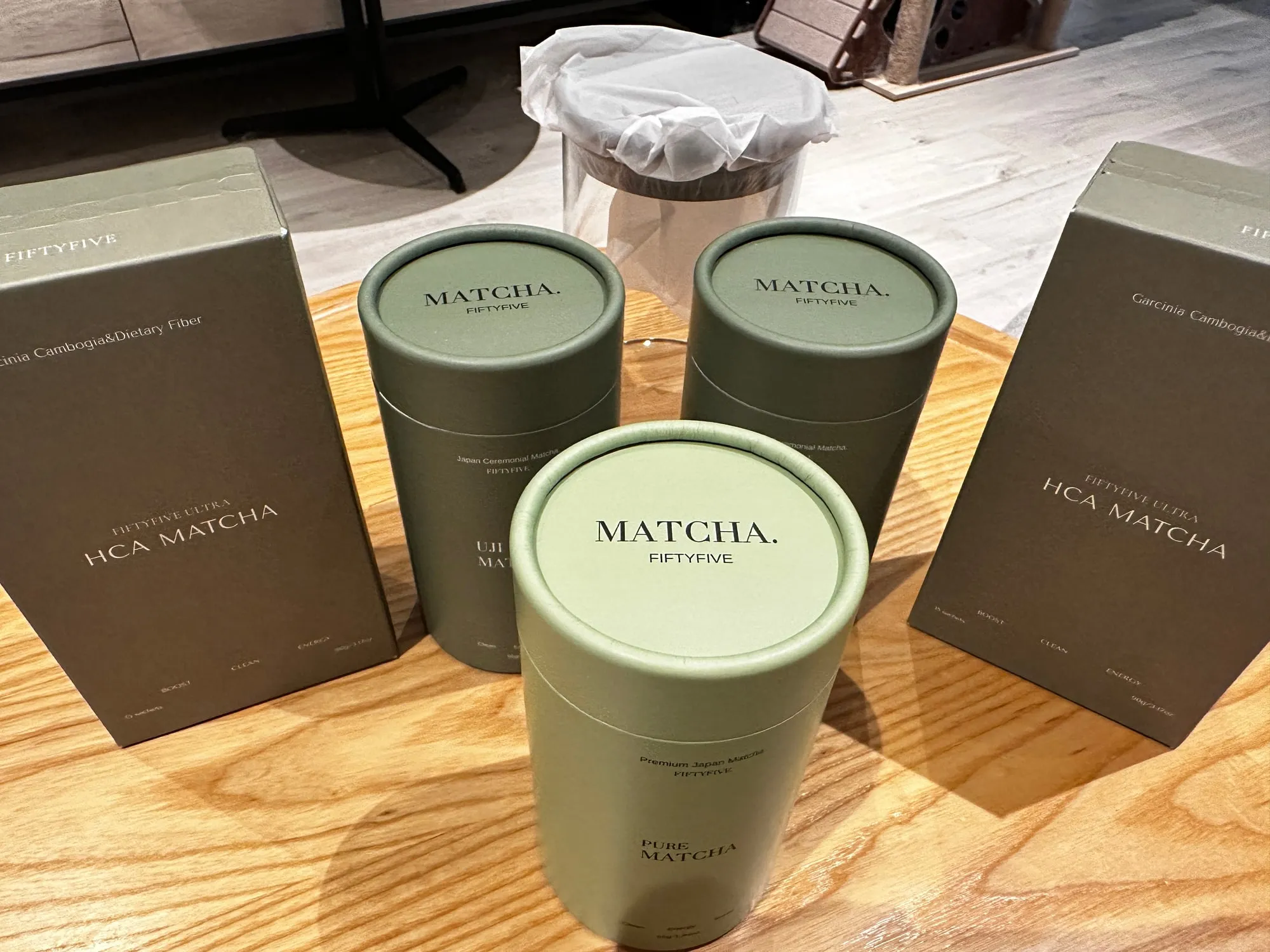 加購的藤黃果抹茶包裝罐